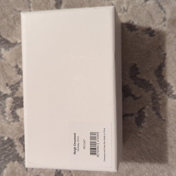 Pandora 2014 Sleigh Ornament, Original Box, Gilt Letters - Picture 7 of 8